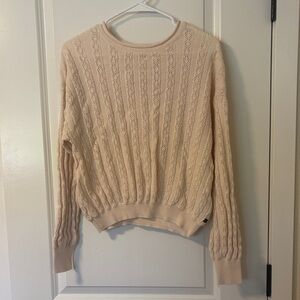 Roxy Cream Cable Knit Sweater